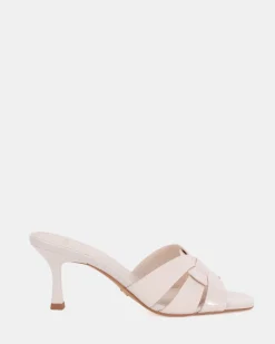 VIVIANNE CREAM PATENT Mules