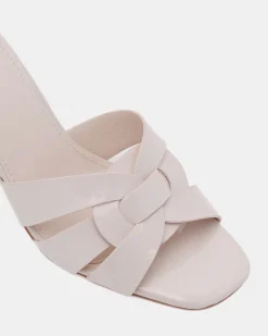 VIVIANNE CREAM PATENT Mules