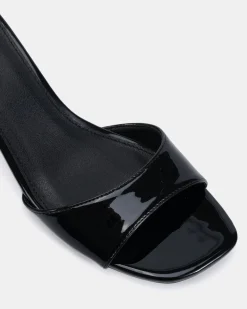 VIYAN Black Patent High Heels