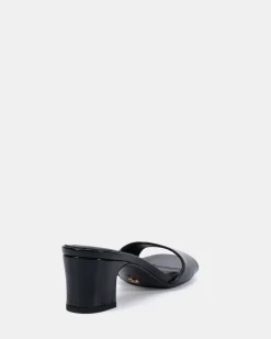 VIYAN Black Patent High Heels