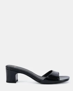 VIYAN Black Patent High Heels