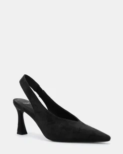 YARDEN Black Suede Pumps