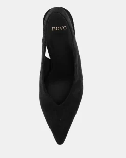 YARDEN Black Suede Pumps