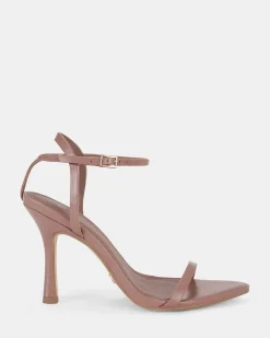 YAZMEEN PLUM Open Toe Heels