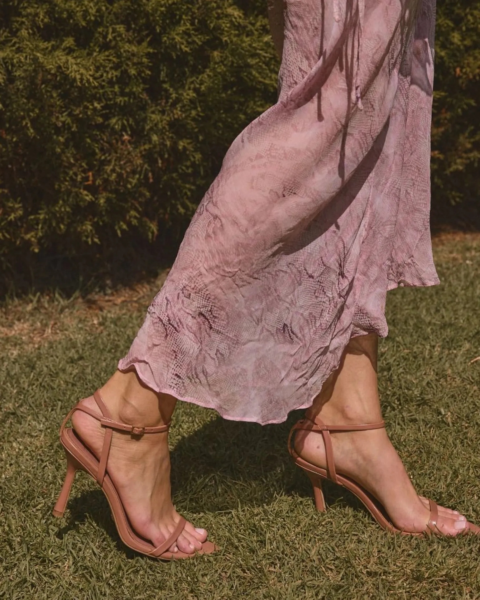 YAZMEEN PLUM Open Toe Heels