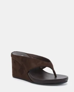 YOASOBI ESPRESSO SUEDE Wedge Heels