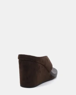 YOASOBI ESPRESSO SUEDE Wedge Heels