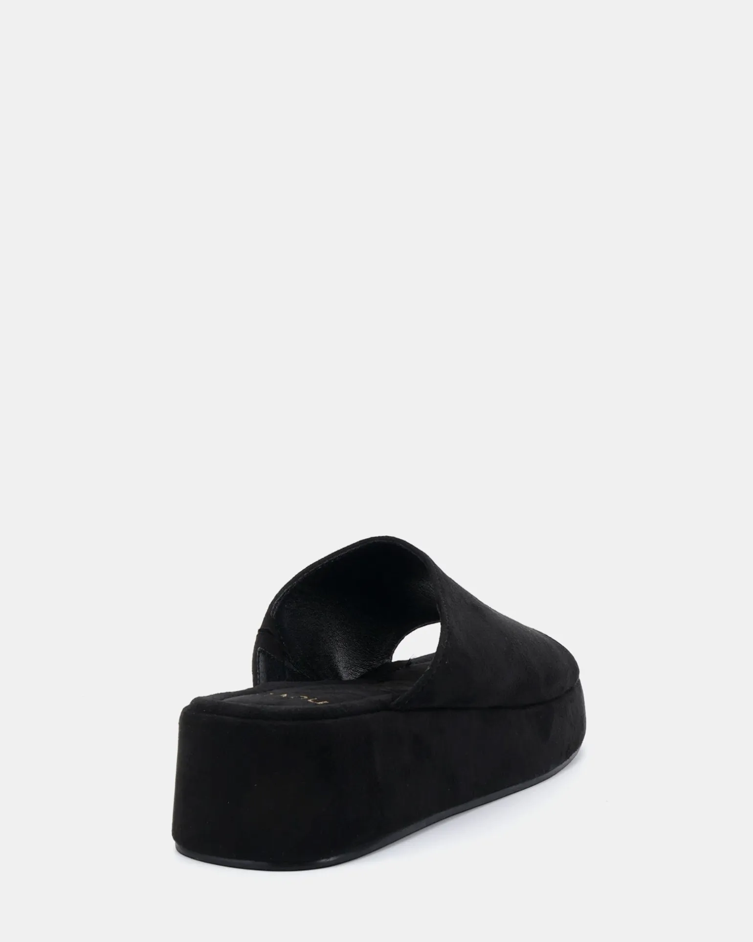 YOGA Black Suede Wedge Heels