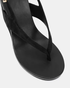 YOUNG BLACK Wedge Heels
