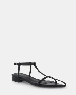 ZACK BLACK Strappy Sandals