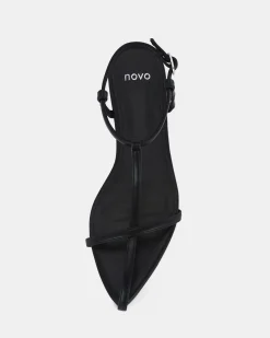 ZACK BLACK Strappy Sandals
