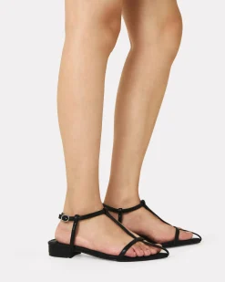 ZACK BLACK Strappy Sandals