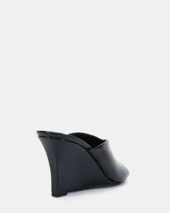 ZAPPHIRE BLACK CRINKLE High Heels