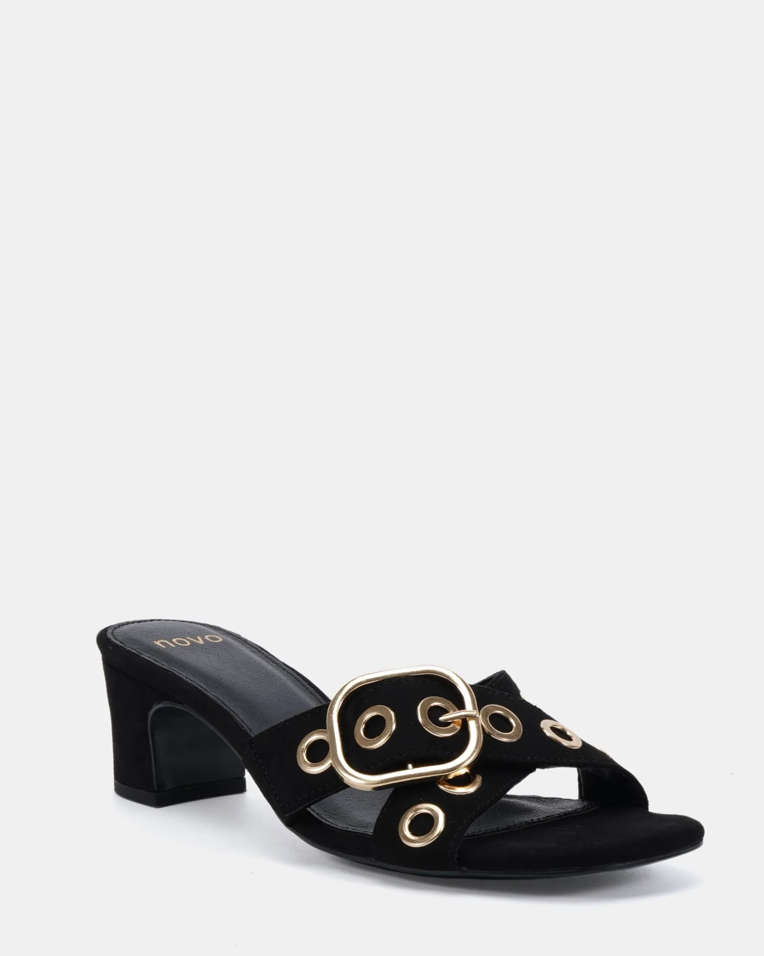 ZARAGOZA Black Suede High Heels