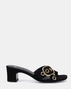 ZARAGOZA Black Suede High Heels