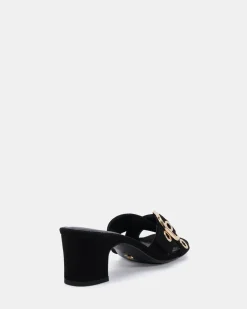 ZARAGOZA Black Suede High Heels