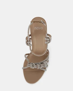 ZARDI CAMEL Open Toe Heels