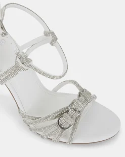 ZARDI WHITE Open Toe Heels