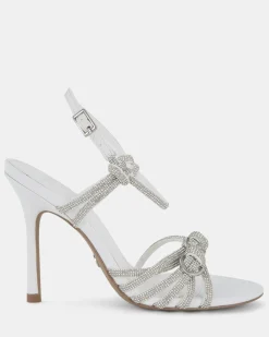 ZARDI WHITE Open Toe Heels