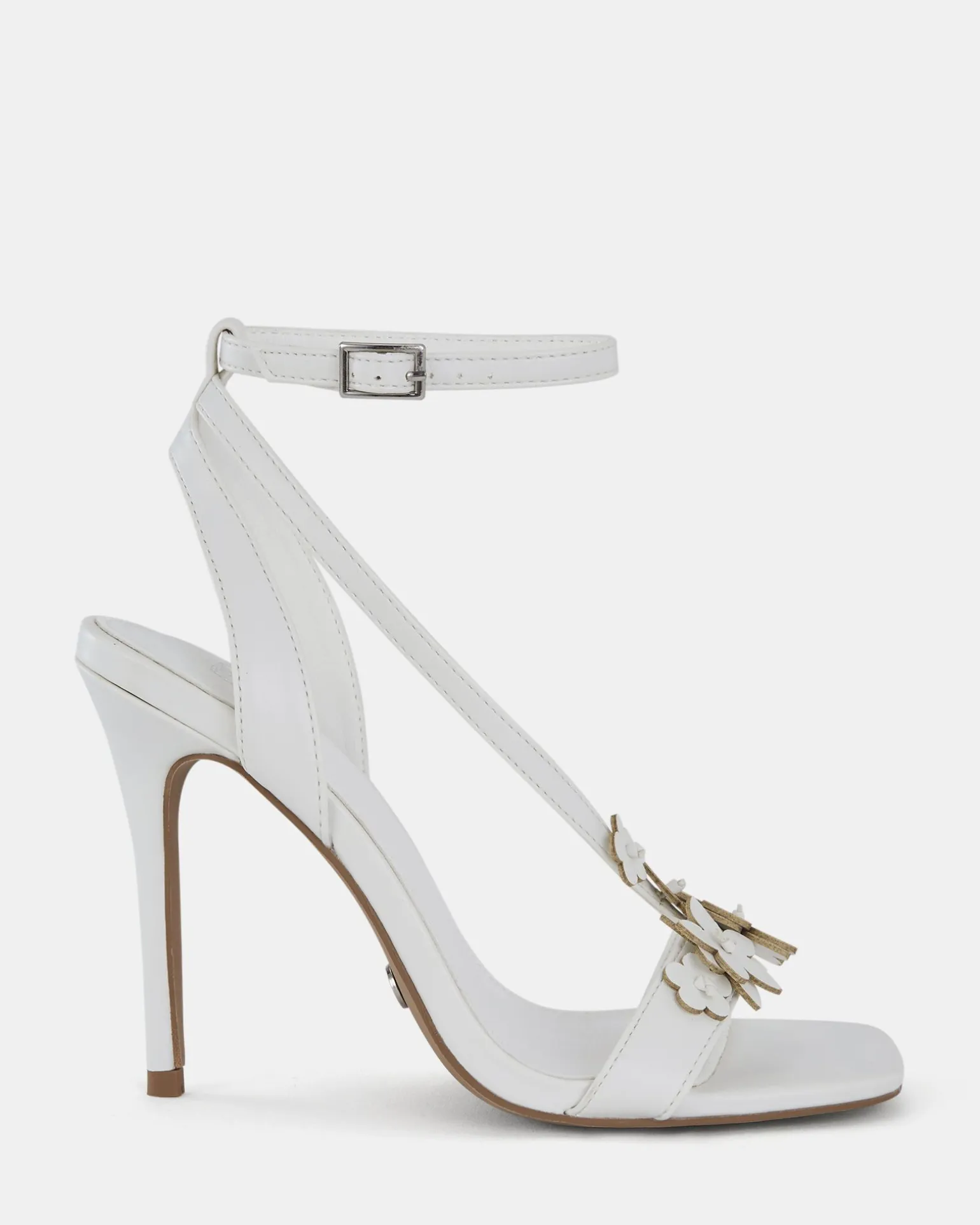 ZATHENA WHITE Open Toe Heels