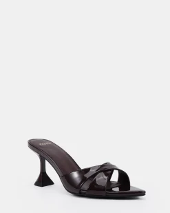 ZAYNA ESPRESSO PATENT High Heels