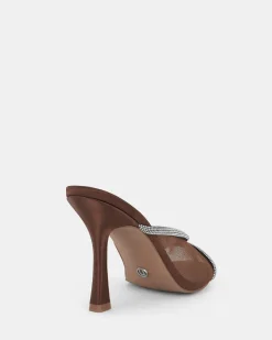 ZEMMA BROWN Open Toe Heels