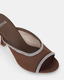 ZEMMA BROWN Open Toe Heels