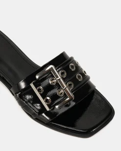 ZENDIT Black Patent Sandals
