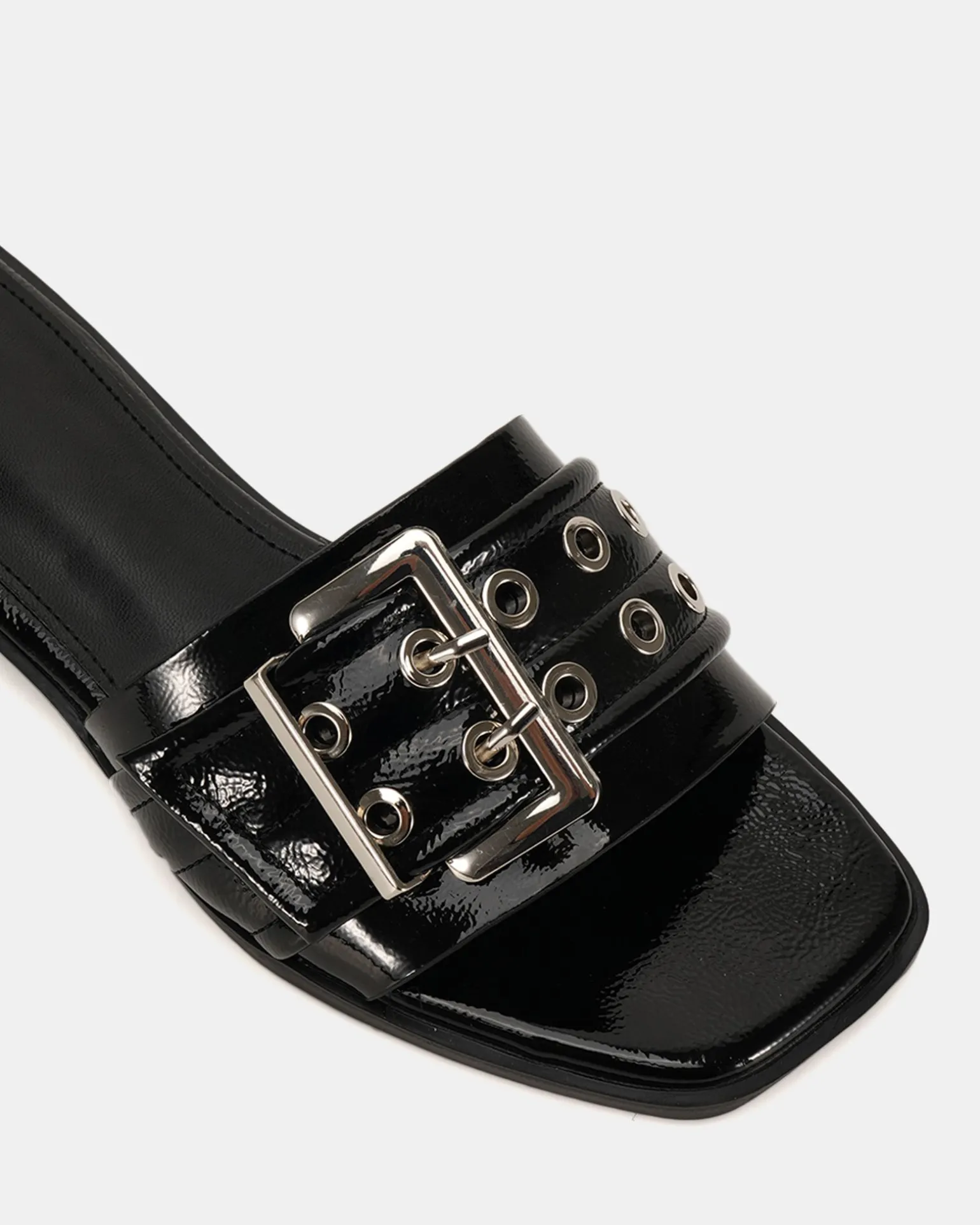 ZENDIT Black Patent Sandals
