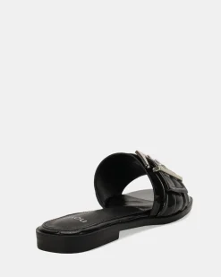 ZENDIT Black Patent Sandals