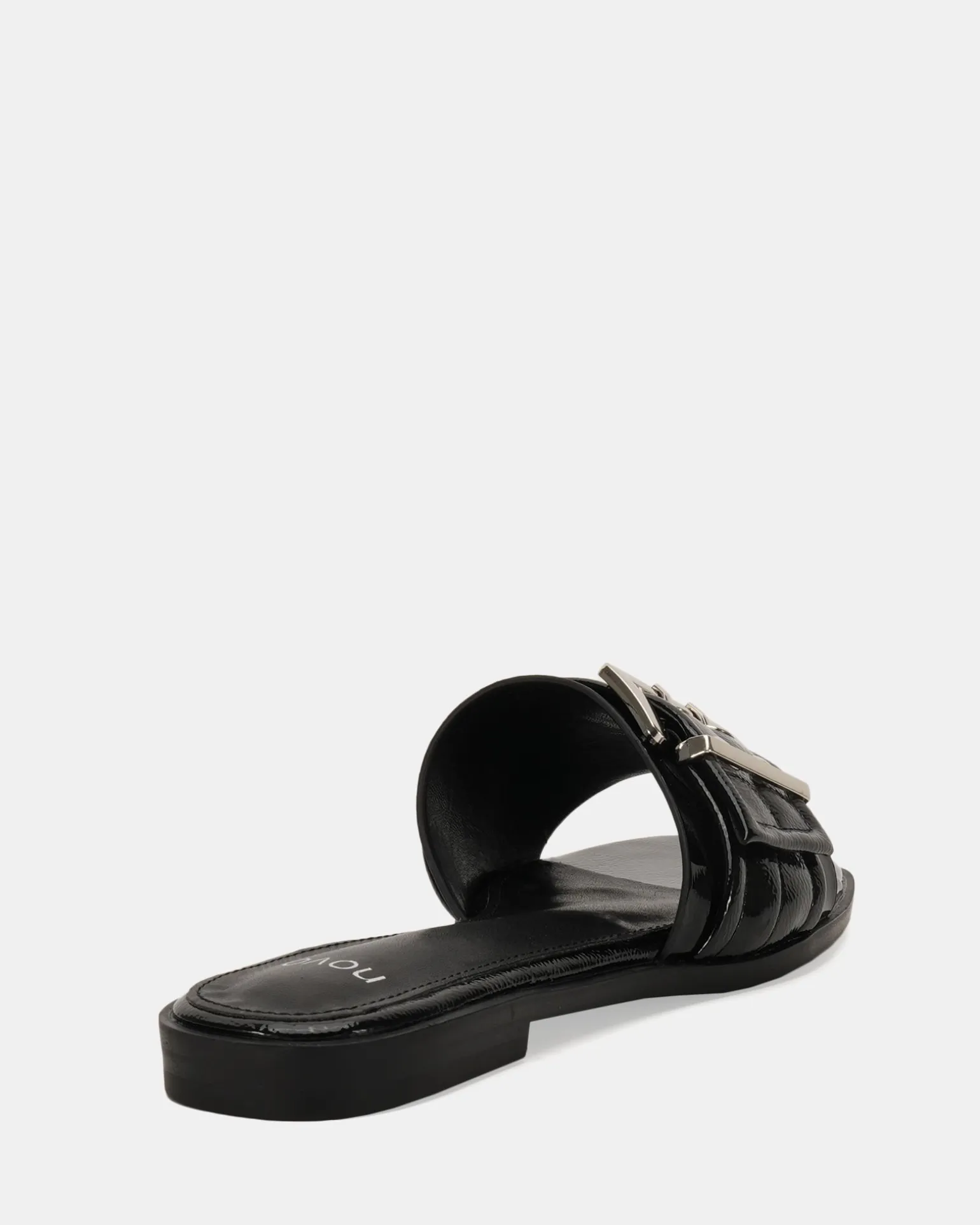 ZENDIT Black Patent Sandals