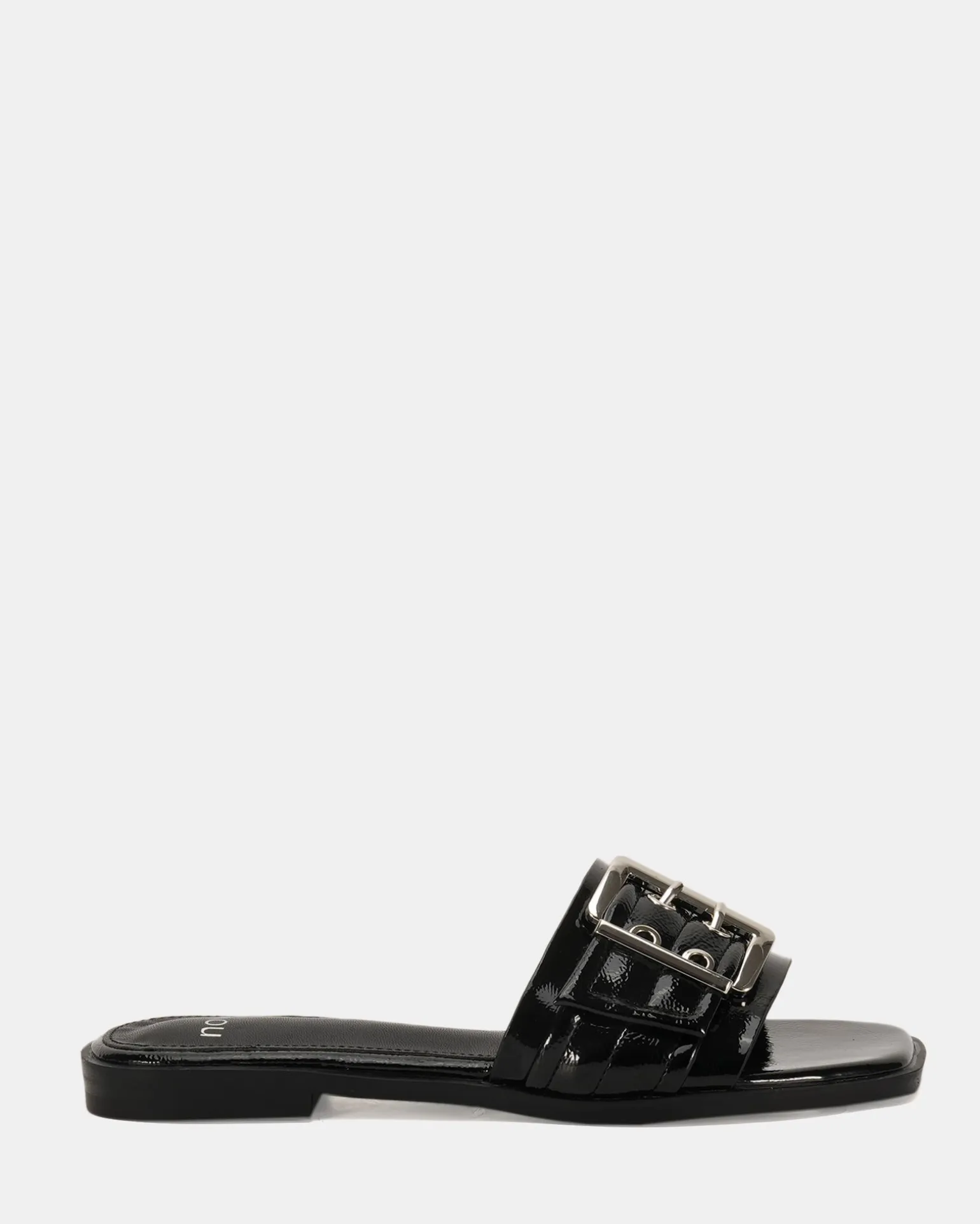 ZENDIT Black Patent Sandals