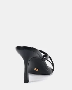 ZINCKY Black Smooth Mules
