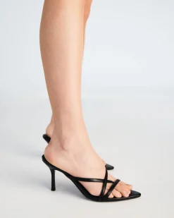 ZINCKY Black Smooth Mules