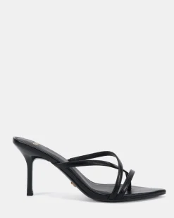 ZINCKY Black Smooth Mules