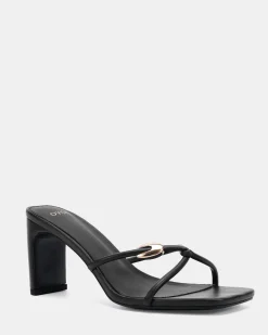 ZINGY BLACK Mules