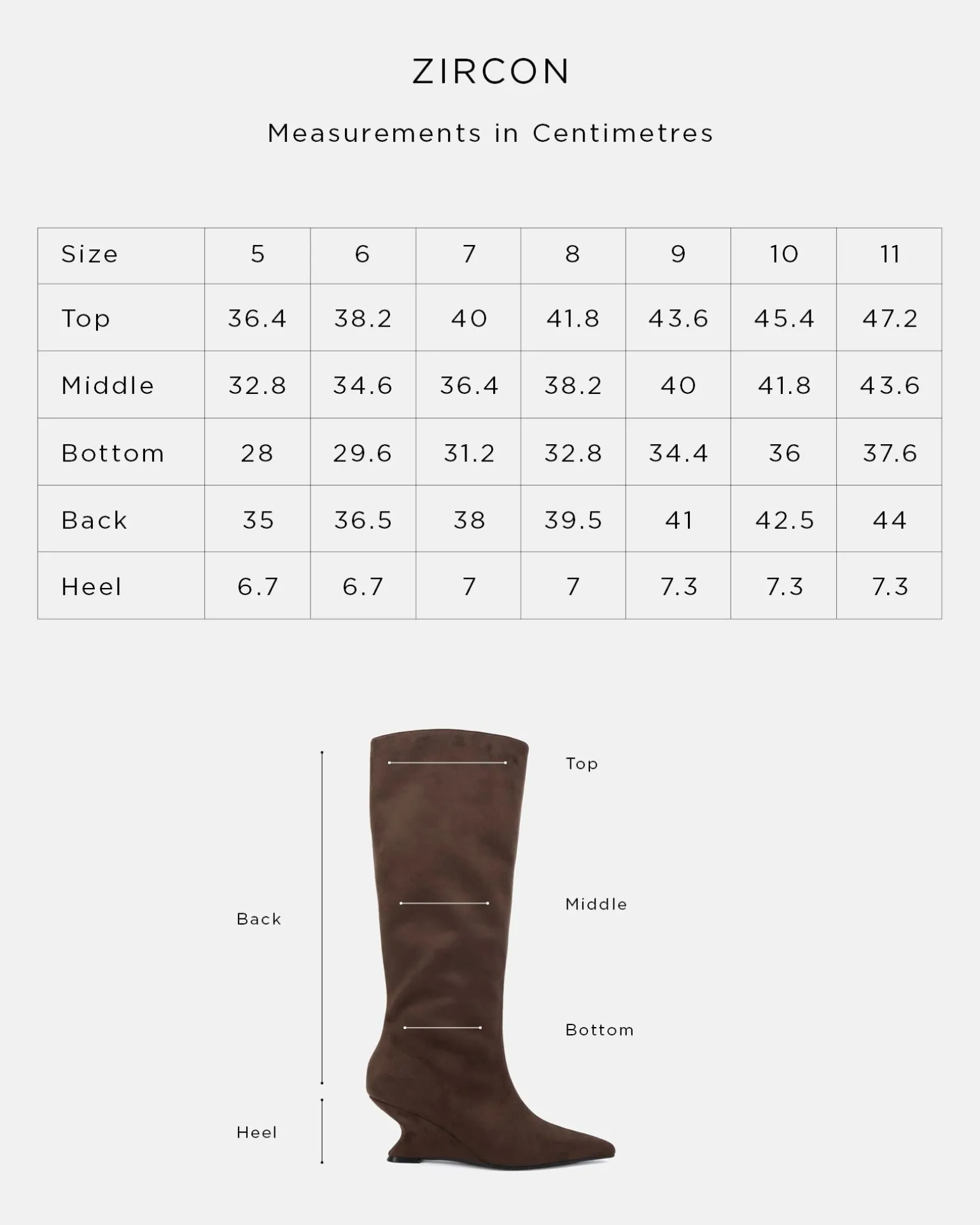 ZIRCON Black Suede Long Boots