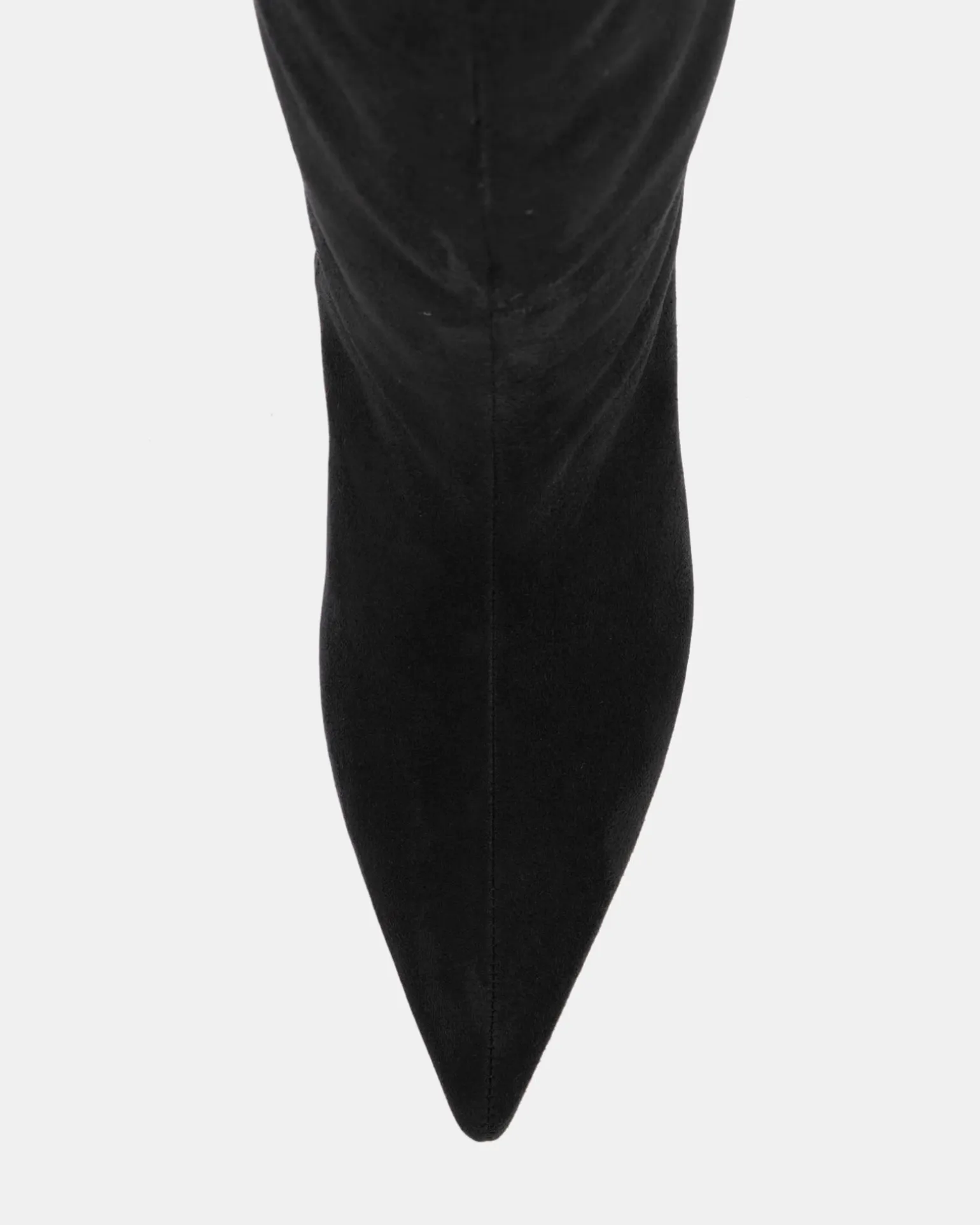 ZIRCON Black Suede Long Boots