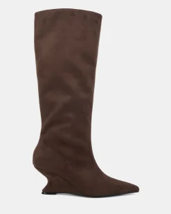 ZIRCON ESPRESSO SUEDE Long Boots