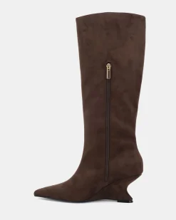 ZIRCON ESPRESSO SUEDE Long Boots