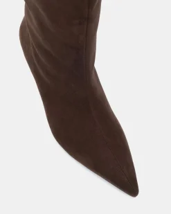 ZIRCON ESPRESSO SUEDE Long Boots