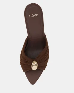 ZOFIA MILK CHOCOLATE Mid Heels