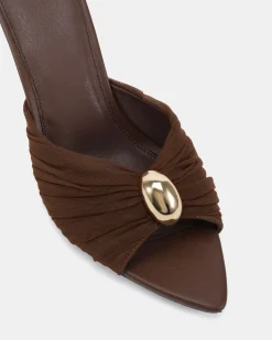 ZOFIA MILK CHOCOLATE Mid Heels