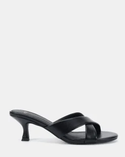 ZONA Black Smooth Mules
