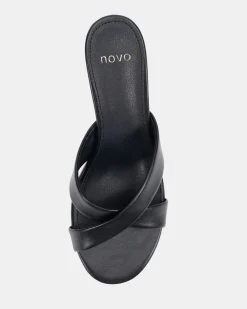 ZONA Black Smooth Mules