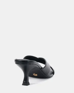ZONA Black Smooth Mules