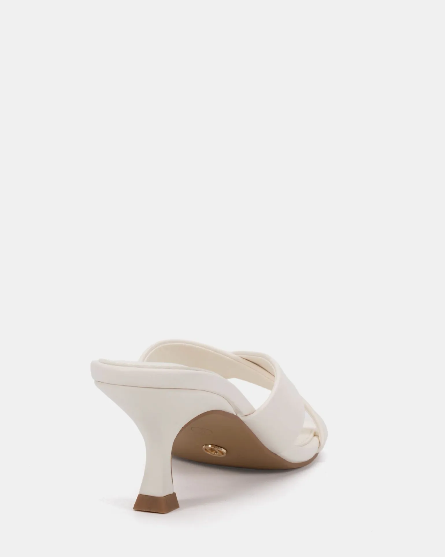 ZONA White Smooth Mules