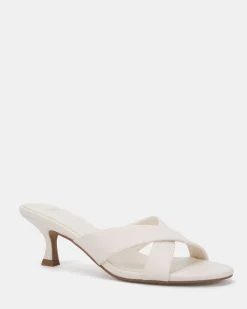 ZONA White Smooth Mules