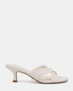 ZONA White Smooth Mules