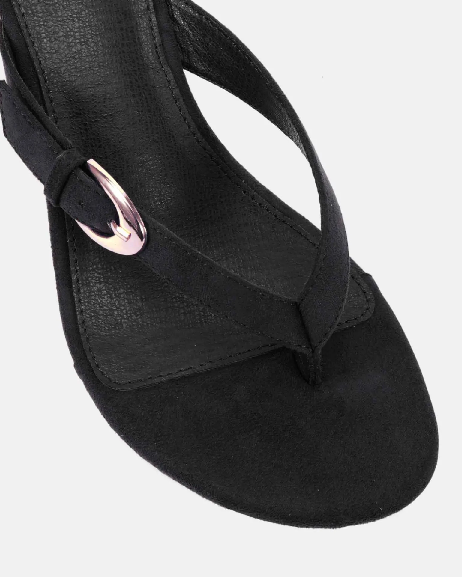 ZOPE Black Suede Wedge Heels